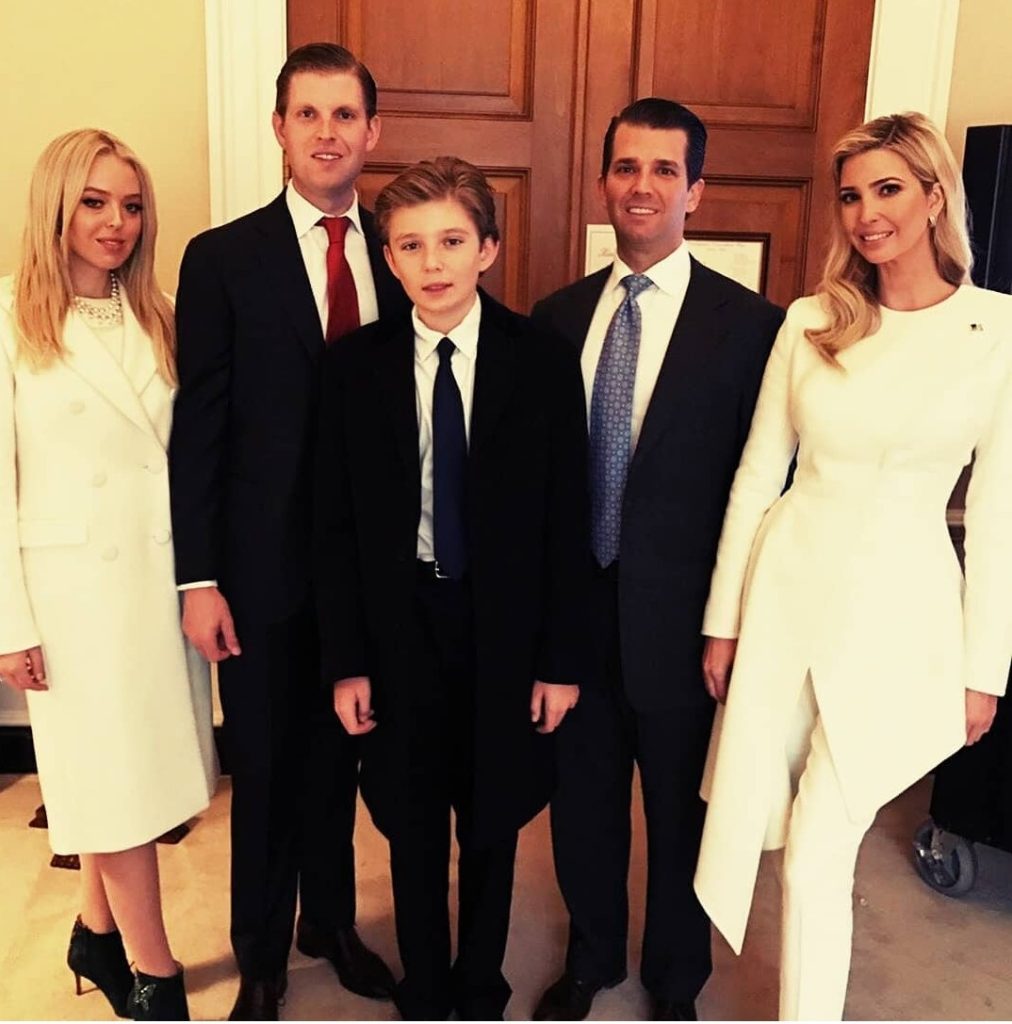 Barron trump with Siblings